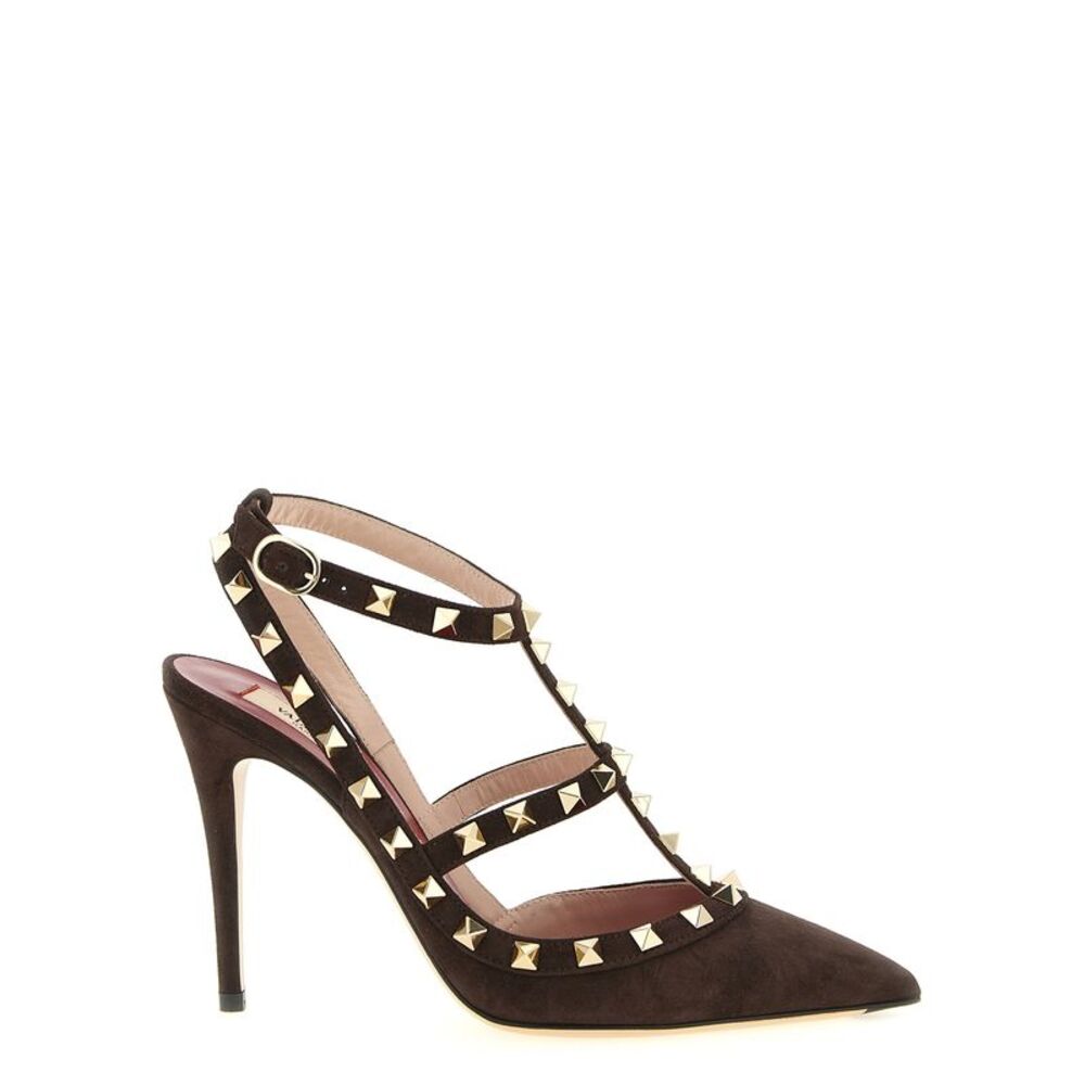 Valentino Garavani Brown Calfskin High Heel Women's Pumps